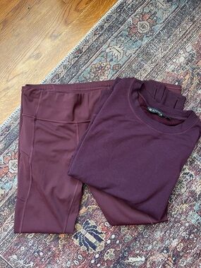 Athleta Set Leggings and Soft Modal Sweatshirt